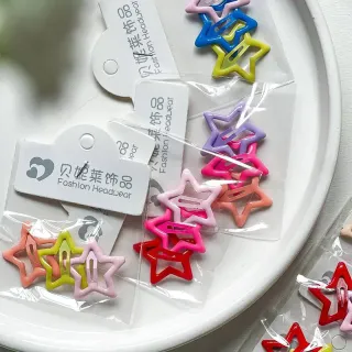 گیره مو تق‌تقی ستاره‌ای رنگی – کارت 30 عددی03