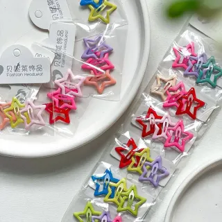 گیره مو تق‌تقی ستاره‌ای رنگی – کارت 30 عددی03