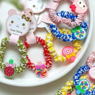 کش مو فانتزی با تزیین میوه‌ای و کارتونی – کارت 10 عددی