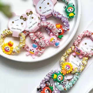 کش مو دخترانه فانتزی کارتونی مدل عروسکی (بسته 10 عددی)