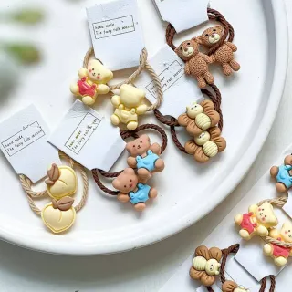 کش مو دخترانه فانتزی عروسکی کارتونی 20 عددی