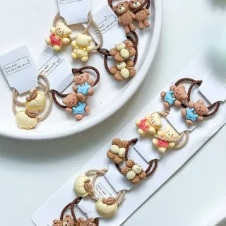 کش مو دخترانه فانتزی عروسکی کارتونی 20 عددی