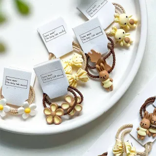 کش مو دخترانه فانتزی عروسکی و گل‌دار 20 عددی02