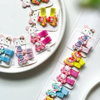 گیره مو فانتزی کودکانه طرح حیوانات کارتونی ورق 20 عددی مدل Chen Qiang