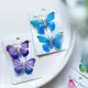 گیره مو پروانه‌ای فانتزی مدل کریستالی بسته 12 عددی کارت‌دار Fashion Jewelry