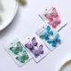 گیره مو پروانه‌ای فانتزی مدل کریستالی بسته 12 عددی کارت‌دار Fashion Jewelry