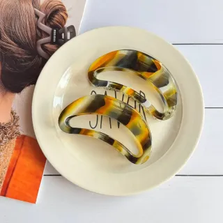 کلیپس مو طرح لاک‌پشتی بزرگ بسته 12 عددی