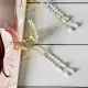 کلیپس مو فلزی طرح پروانه‌ای با آویز رنگ ثابت بسته 12 عددی و 6 عددی