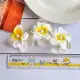 کلیپس پلاستیکی گل‌دار – بسته جینی 12 عددی