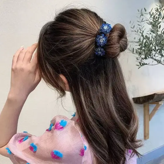 باندفِر گل‌دار نگین‌دار – بسته جینی 6 و 12 عددی