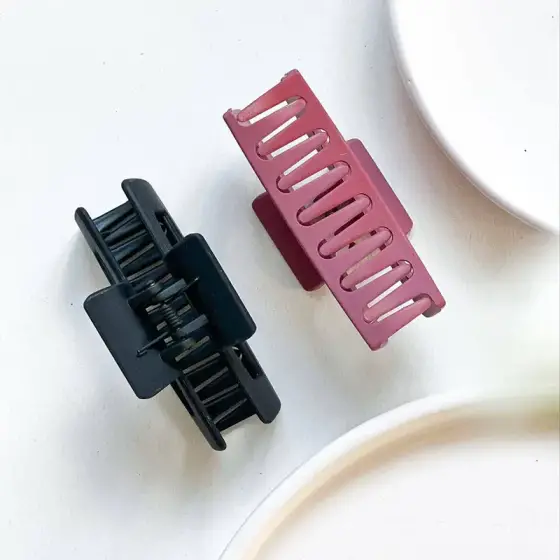 کلیپس مو مستطیلی ساده جین 12 تایی