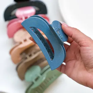 کلیپس مو ساده| نیم‌هلالی جین 12 تایی