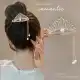 گیره چفتی فلزی طرح تاج مرواریدی آویزی