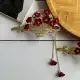 گیره چفتی فلزی آویزی طرح سبد گل میکس