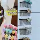 شانه زلفی کارتی پروانه‌ای نگین‌دار – کارت 10 عددی