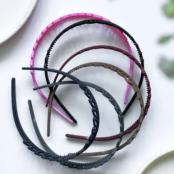 تل مو گل‌برگی مشبک رنگی – بسته 12 عددی