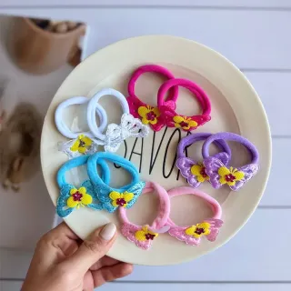 کش کارتی پروانه‌ای گل‌دوزی 10 جفتی – کد 1090