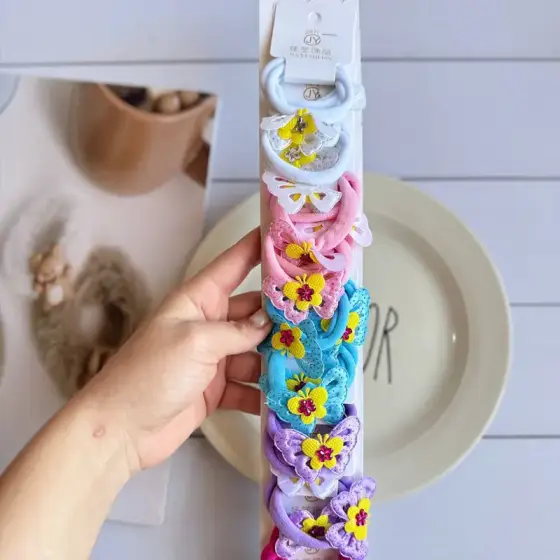 کش کارتی پروانه‌ای گل‌دوزی 10 جفتی – کد 1090
