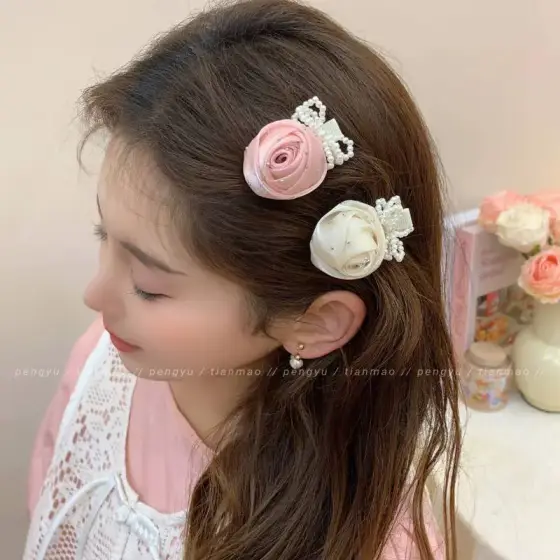 گیره انبری رنگی گل‌دار میکس – کد 1109