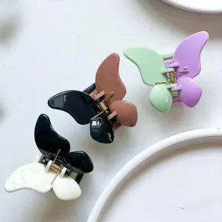 کلیپس مو پروانه‌ای رنگی – بسته 12 عددی