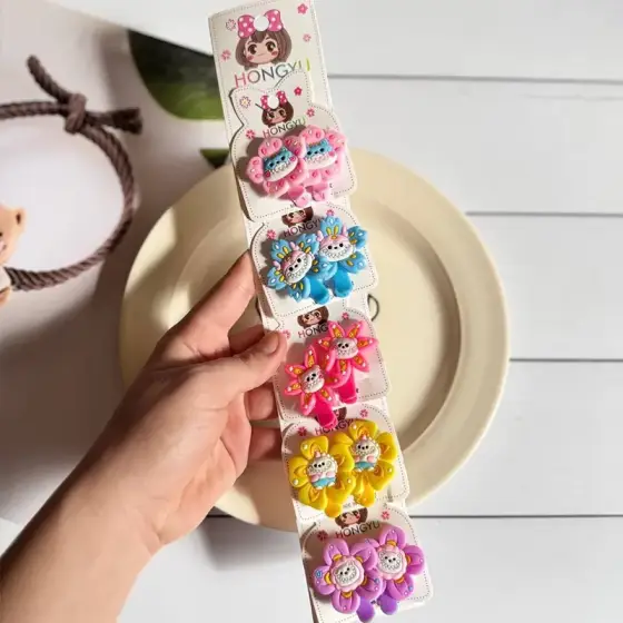 گیره انبری کارتی حیوانات فانتزی 5 جفتی – کد 1170