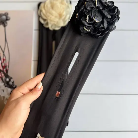 باندفر پارچه‌ای گل و پروانه – کد 1186
