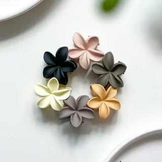 کلیپس مو پلومریا طرح گل مات – بسته 12 عددی