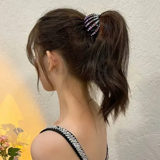 چنگکی بزرگ نگین‌دار رنگی – کد 1240
