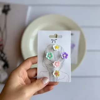 فنر مو فانتزی گل‌دار کارتی – کد 1280