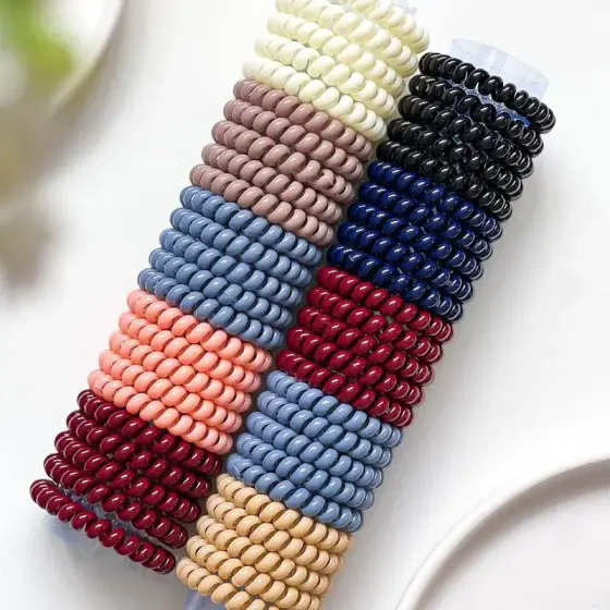 کش مو سیم تلفنی براق – بسته 100 عددی