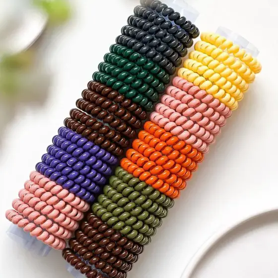 کش مو سیم تلفنی براق – بسته 100 عددی